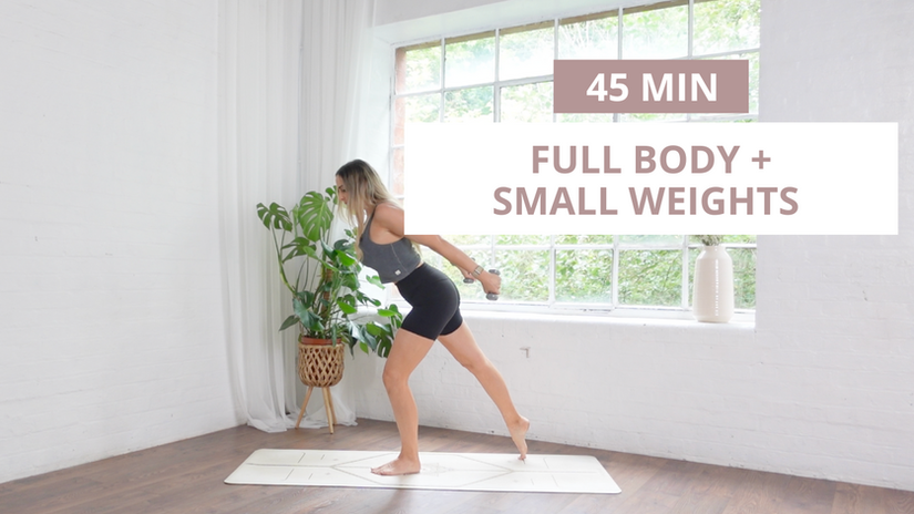 Full Body with small weights: 45 min